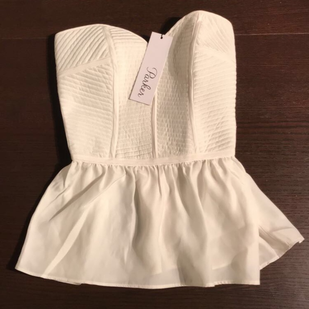 Parker Emma Silk Peplum Corset